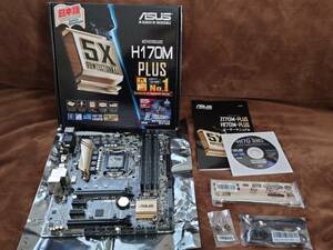 送料込 ASUS H170M-PLUS H170 LGA1151 DDR4 USB3.0 SATA6Gb/s MicroATX マザーボード