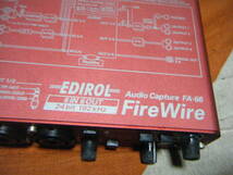 ● EDIROL FireWire AUDIO CAPTURE オーディオインターフェイス FA-66 ジャンク●_画像4