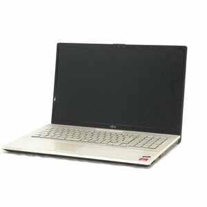 1円～ FUJITSU LIFEBOOK NH77/E3 AMD Ryzen 7 4700U 2GHz/8GB/SSD256GB/DVDマルチ/17インチ/OS無/動作未確認/AC無【栃木出荷】