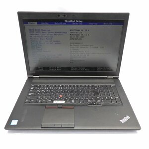 【ジャンク】Lenovo ThinkPad P72 Xeon E-2186M 2.9GHz/16GB/SSD512GB/17インチ/OS無【栃木出荷】