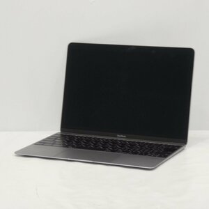 1円～ Apple MacBook Retina 12インチ 2017 Core m3-7Y32 1.1GHz/8GB/SSD251GB/OS無/動作未確認【栃木出荷】