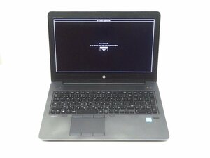 1円～HP ZBook 15 G3 Xeon E3-1505M v5 2.8GHz/32GB/SSD256GB×2+HDD1TB/15インチ/OS無/動作未確認【大阪出荷】