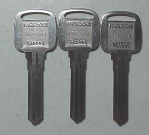 MAZDA マツダ ブランクキー 合鍵 スペアキー FM336 M336、M327。未使用社外品、3個セット、MAZDAロゴ、クリックポスト