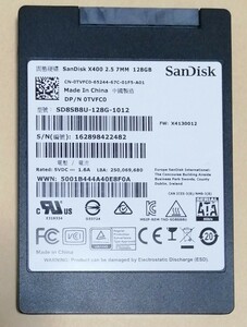 SanDisk SSD X400 128GB 中古品