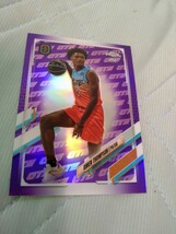 2021-22 TOPPS chrome Overtime Elite Base RC PURPLE REFRACTOR AMEN THOMPSON 255/299 299枚限定 ヒューストン・ロケッツ_画像1