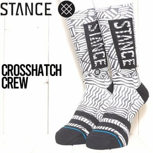 [クリックポスト対応] ソックス 靴下 STANCE スタンス CROSSHATCH CREW SOCKS A555D23CRO　L（27cm-31cm）