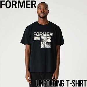 【送料無料】半袖TEE Tシャツ FORMER フォーマー UNFOLDING T-SHIRT TE24123 BLACK 日本代理店正規品 Mサイズ