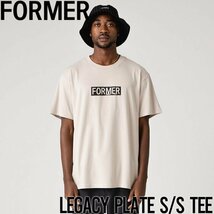 【送料無料】半袖TEE Tシャツ FORMER フォーマー LEGACY PLATE T-SHIRT TE24120 STONE 日本代理店正規品 Lサイズ_画像1