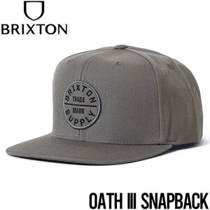 【送料無料】スナップバックキャップ 帽子 BRIXTON ブリクストン OATH III SNAPBACK 10777 CRLCR 日本代理店正規品