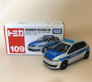 トミカ　フォルクスワーゲン　ポロ　パトロールカー　No.109　2016　ミニカー　TOMICA　同梱可 VOLKSWAGEN POLO POLICE CAR (Emer_gcls)