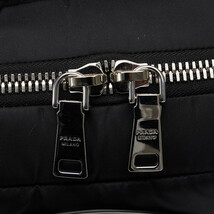 プラダ フランケンシュタイン リュック バックパック 2VZ043 ブラック パープル ナイロン ファー レディース PRADA 【中古】_画像5