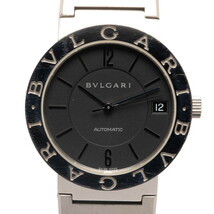 ブルガリ ブルガリブルガリ 腕時計 BB33SS 自動巻き ブラック文字盤 ステンレススチール メンズ BVLGARI 【中古】_画像1