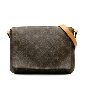 ルイ ヴィトン モノグラム ミュゼットタンゴ ショート ショルダーバッグ M51257 ブラウン PVC レザー レディース LOUIS VUITTON 【中古】