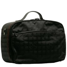 シャネル ニュートラベルライン ハンドバッグ ショルダーバッグ 2WAY ブラック ナイロン レディース CHANEL 【中古】_画像3