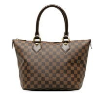 ルイ ヴィトン ダミエ サレヤPM ハンドバッグ N51183 ブラウン PVC レザー レディース LOUIS VUITTON 【中古】_画像3