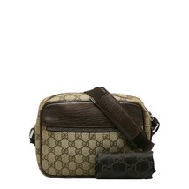 グッチ GGスプリーム 斜め掛け ショルダーバッグ 114291 ベージュ ブラウン PVC レザー レディース GUCCI 【中古】_画像9