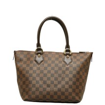 ルイ ヴィトン ダミエ サレヤPM ハンドバッグ N51183 エベヌ ブラウン PVC レザー レディース LOUIS VUITTON 【中古】_画像3