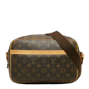 ルイ ヴィトン モノグラム リポーターPM ショルダーバッグ M45254 ブラウン PVC レザー レディース LOUIS VUITTON 【中古】