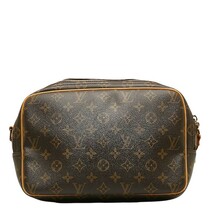 ルイ ヴィトン モノグラム リポーターPM ショルダーバッグ M45254 ブラウン PVC レザー レディース LOUIS VUITTON 【中古】_画像3