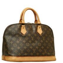 ルイ ヴィトン モノグラム アルマ ハンドバッグ M51130 ブラウン PVC レザー レディース LOUIS VUITTON 【中古】_画像2