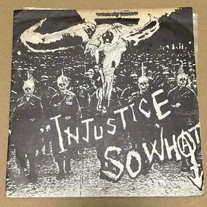 So What injustice ソノシート パンク ハードコア punk hardcore gism 
