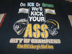 ２００８年製 PITTSBURGH STEELERS × PENGUINS アメリカンフットボール アイスホッケーNFL NHL FOOTBALL ICE HOCKEY アメフト