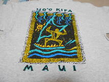 １９９０S HO'O KIPA MAUI HAWAII SURFIN' へインズ HANES HEAVYWEIGHT VINTAGE MADE IN USA オールドサーフ サーフィン オールドスクール_画像1