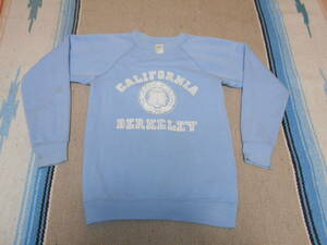 1970 period made California university UNIVERSITY OF CALIFORNIA BERKELEY out ..la gran sweat light blue FOOTBALL BASKETBALL VINTAGE UCLA