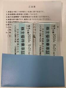 送料無料 京急 京浜急行電鉄株式会社 株主優待乗車証 15枚 2024年05月31日まで有効