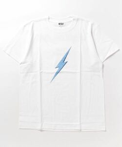 【新品未使用】 LIGHTNING BOLT ライトニングボルト 半袖Tシャツ 定番 M ホワイト サーフ LIGHTNING 白 イナズマ カジュアル ストリート