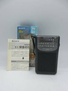 中古 SONY ソニー AM/FM ポケットラジオ ICF-S12 ※通電のみ確認済 ／B