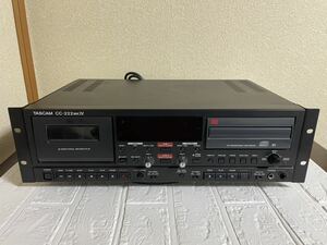 ジャンク　TASCAMタスカム CC-222MK IV CDレコーダー カセットデッキ 本体