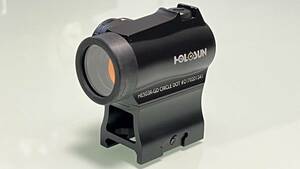 HOLOSUN(ホロサン) HE503R-GD ドットサイト レンズプロテクター付　ゴールドドット仕様 シングルドット&サークルドット切り替え(難あり) 