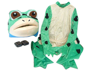 t101 エアーファン付き 着ぐるみ カエル 大人用 かえる 蛙 動物 イベント パーティー グッズ 仮装 コスプレ ハロウィン きぐるみ