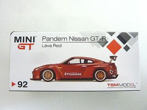 t84② 未使用保管品 MINI GT 1/64 パンデム 日産 Pandem Nissan GT-R R35 GT Wing Lava Red RHD GTR 赤 ラヴァ レッド ミニカー MINI GT 92