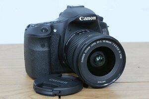 ☆【2】 ② CANON キャノン デジタル一眼レフカメラ EOS60D 本体 レンズ EF-S 10-18mm 1:4.5-5.6 IS STM 現状品