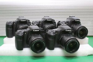 ☆【4】 ② CANON キャノン デジタル一眼レフカメラ EOS60D ５台セット 本体 レンズ EF-S 18-55mm 1:3.5-5.6 IS Ⅱ 現状品
