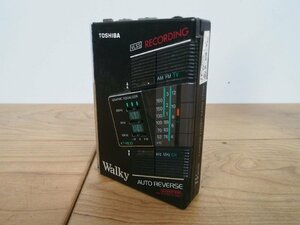 ☆【1F0207-21】 TOSHIBA 東芝 ステレオラジオカセットレコーダー KT-RS30 Walky RECORDING AUTO REVERSE ポータブルカセットレコーダー ジ