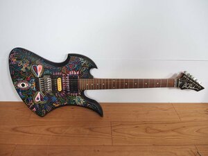 ☆【3F0125-12】 B.C.RICH モッキンバード エレキギター リペイント品 USAモデル ブリッジ→フロイドローズ ジャンク