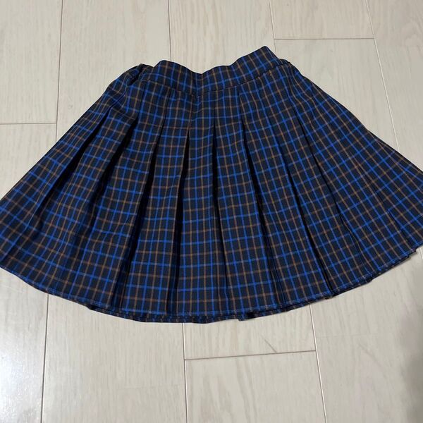 wonny ribbon☆XLサイズ(115-125cm)チェックスカート