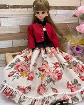 *Forget-me-not*☆送料無料☆赤ジャケットセット☆ジェニーサイズ☆手づくり☆handmade☆一点物☆_画像2