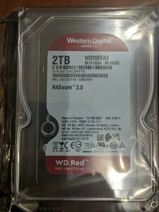 WD Red 2tb WD20EFAX　新品未開封