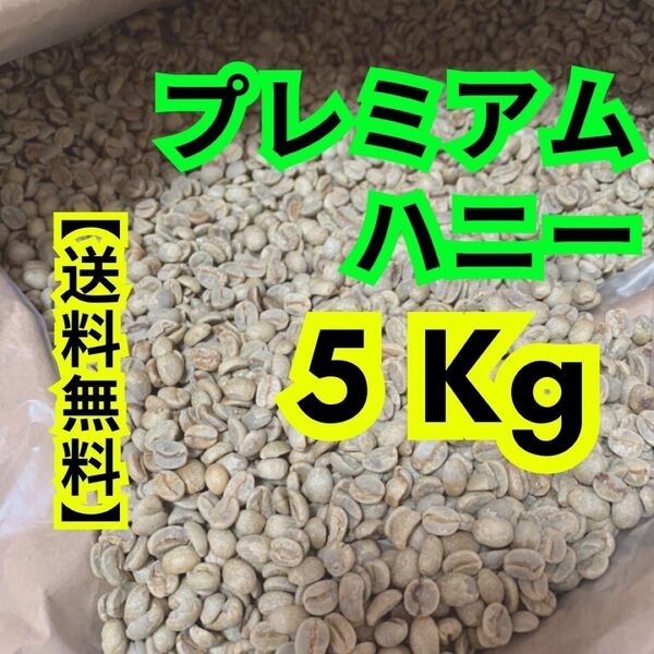 プレミアムハニー生豆コーヒー　【5Kg】送料無料