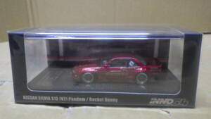 15 新品 INNO Models N64-S13V2-RED 1/64 日産 シルビア S13 V2 Pandem/Rocket Bunny レッドメタリック 未開封未使用品