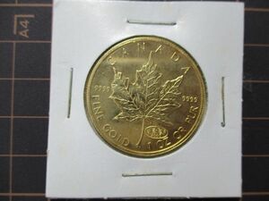 送付保証付 金貨 24K メイプルリーフ金貨 １オンス １oz プルーフ カナダ 2000年 金地金 純金 k24 メープル 硬貨 コイン