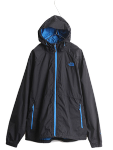 ノースフェイス HYVENT ナイロン マウンテン パーカー ジャケット メンズ XL 古着 The North Face アウトドア ジャンパー マンパ フード 黒