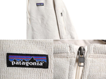 16年製 パタゴニア ベターセーター ハーフジップ レディース S 古着 Patagonia アウトドア フリース ジャケット プルオーバー ブルゾン 白_画像4