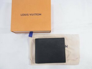 ルイヴィトン LousiVuitton 2つ折り財布 エピ ノワール ポルトフォイユ・マルコ NM M62289 美品