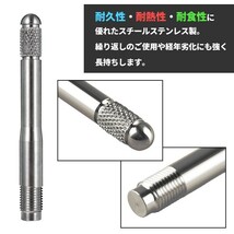 送料無料 ホイールガイドボルト 2本セット M12 M14 1.5 1.25 タイヤ交換 ホイール交換 補助 ボルト固定 ホイールセッティングボルト 輸入車_画像3