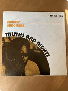 中古LP JOHNNY OSBOURNE /TRUTHS AND RIGHT STUDIO ONE